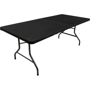Klapptisch 180 cm schwarz 6