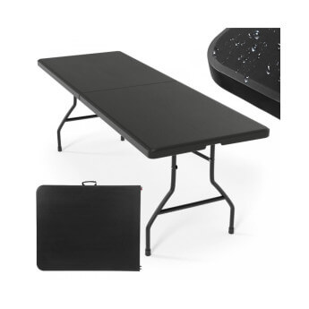 Klapptisch 180 cm schwarz 8