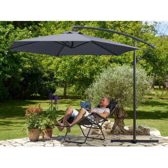 Sonnenschirm mit Schutzhülle Select Anthrazit 13