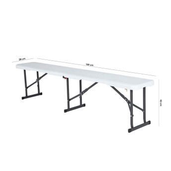 Klappbank 180 cm 2