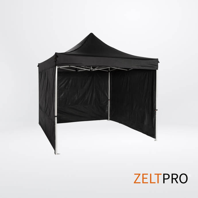 Faltpavillon 2x2 Schwarz Zeltpro PROFRAME 4