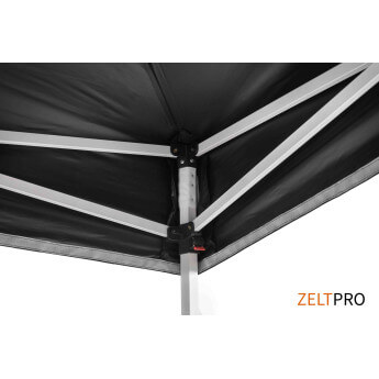 Faltpavillon 2x2 Schwarz Zeltpro PROFRAME 14