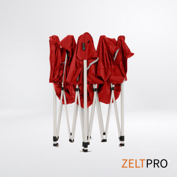 Faltpavillon 2x2 Rot Zeltpro PROFRAME 7