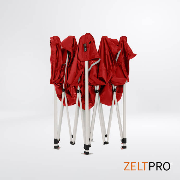 Faltpavillon 2x2 Rot Zeltpro PROFRAME 7