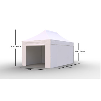 Faltpavillon 3x2 Weiß Zeltpro PROFRAME 6