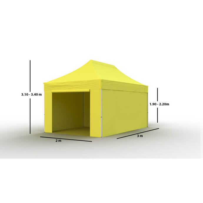 Faltpavillon 3x2 Gelb Zeltpro PROFRAME 3